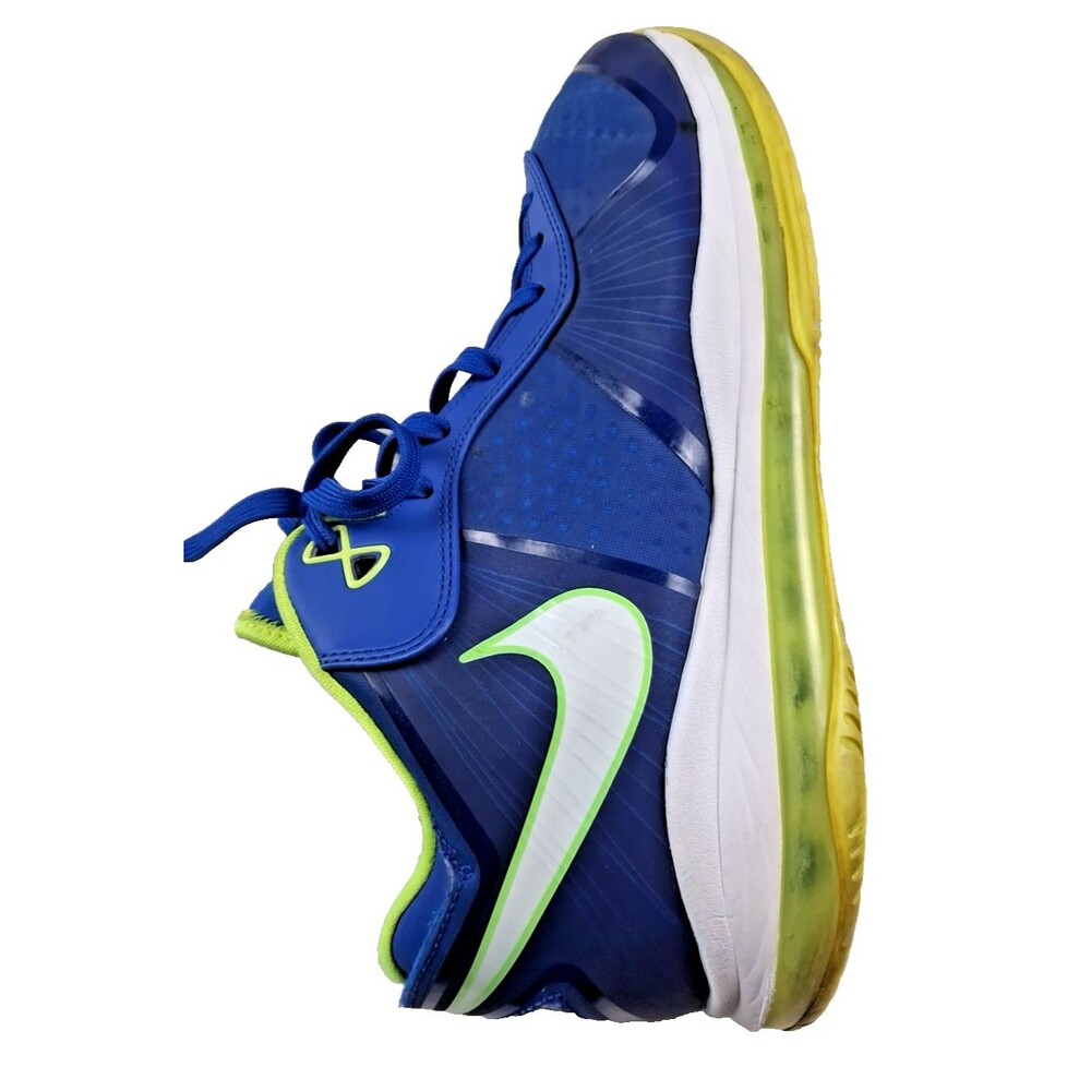 ๐ Nike LeBron 8 V2 Low Men's 12.5 Blue Green Basketball Shoes Sneakers - Picture 12 of 16